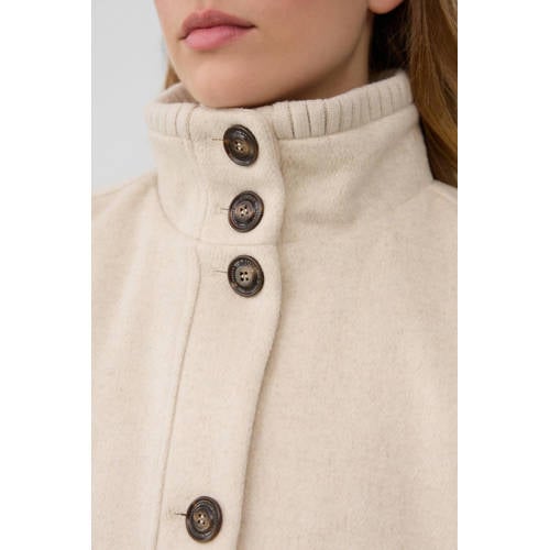 s.Oliver manteljas met wol beige afbeelding