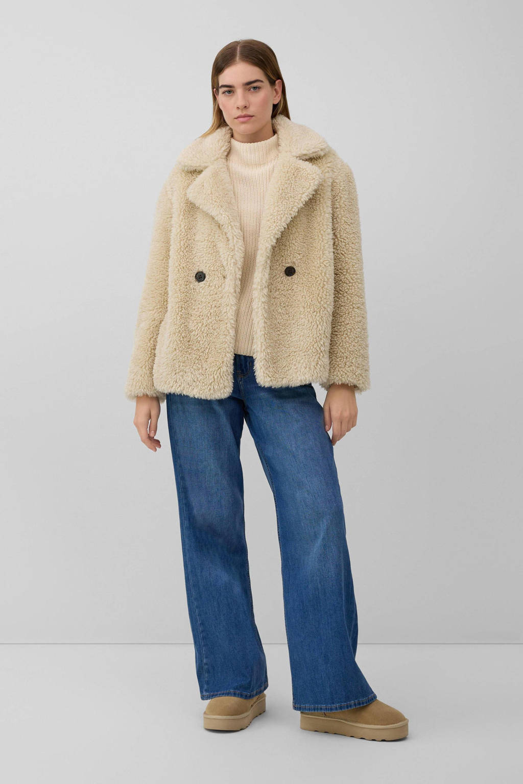 teddy jas beige kopen? Morgen in huis wehkamp