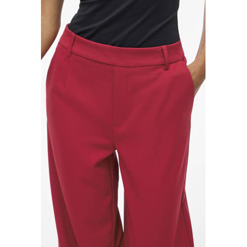 VILA wide leg broek rood afbeelding