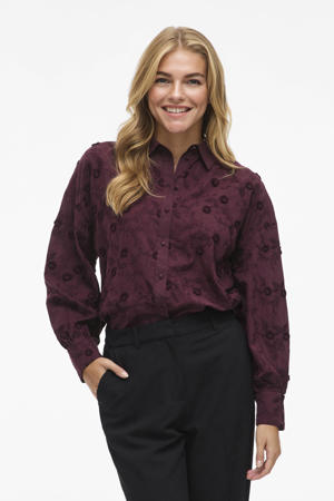 blouse donkerrood