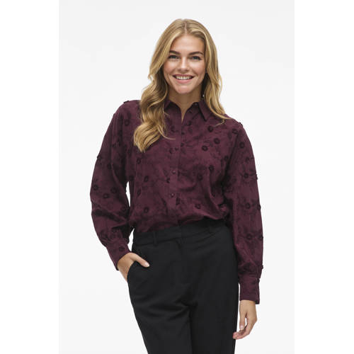 VILA blouse donkerrood afbeelding