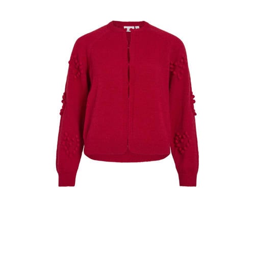 VILA gebreid vest rood afbeelding
