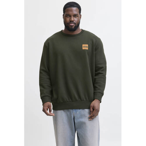 JACK & JONES PLUS SIZE sweater donkergroen afbeelding