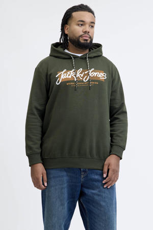 hoodie Plus Size donkergroen