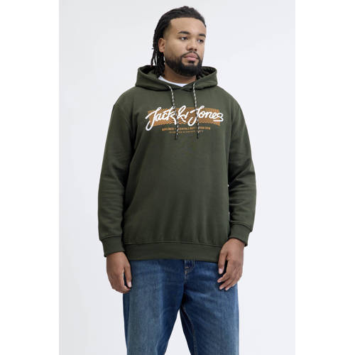 JACK & JONES PLUS SIZE hoodie Plus Size donkergroen afbeelding