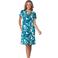 Pastunette nachthemd wit/turquoise