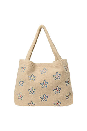 luiertas Teddy Flower Heart Mom Bag ecru