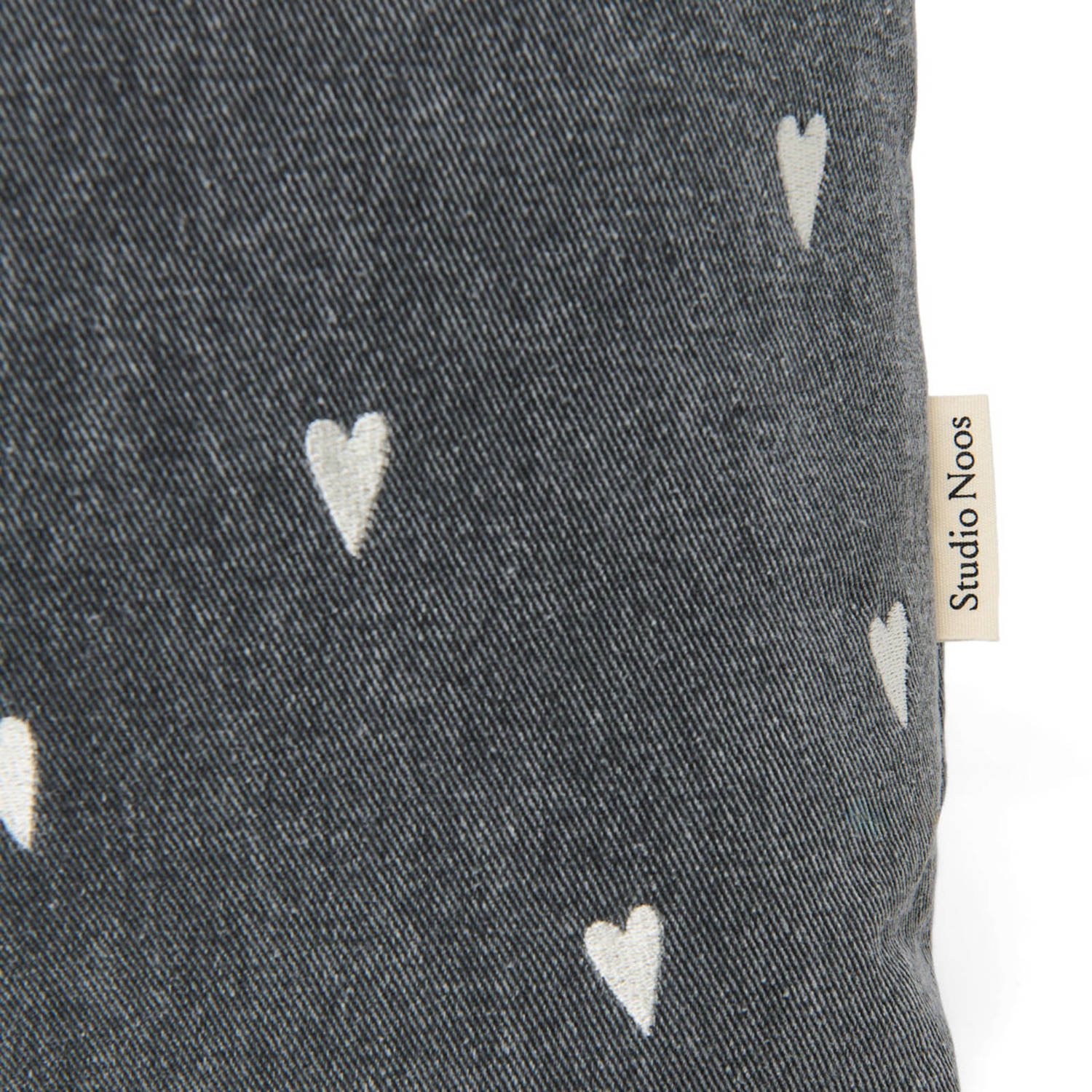 Studio Noos luiertas Denim Hearts Mom Bag grijs