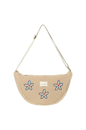 crossbody tas Teddy Flower Heart ecru