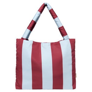 luiertas Bold Stripe bordeauxrood/lichtblauw