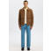 Selected jacket met wol bruin