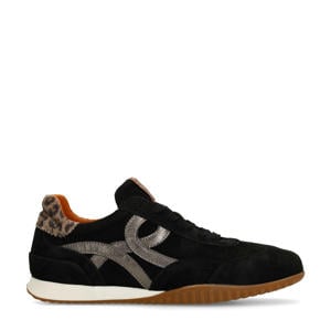 suède sneakers zwart