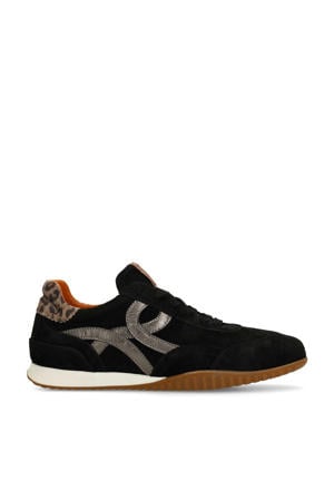 suède sneakers zwart