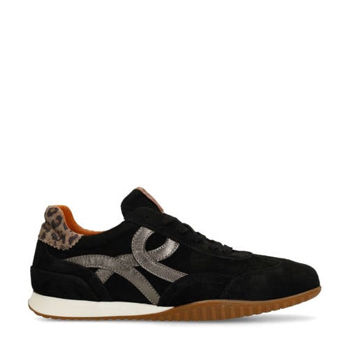 Manfield suède sneakers zwart afbeelding