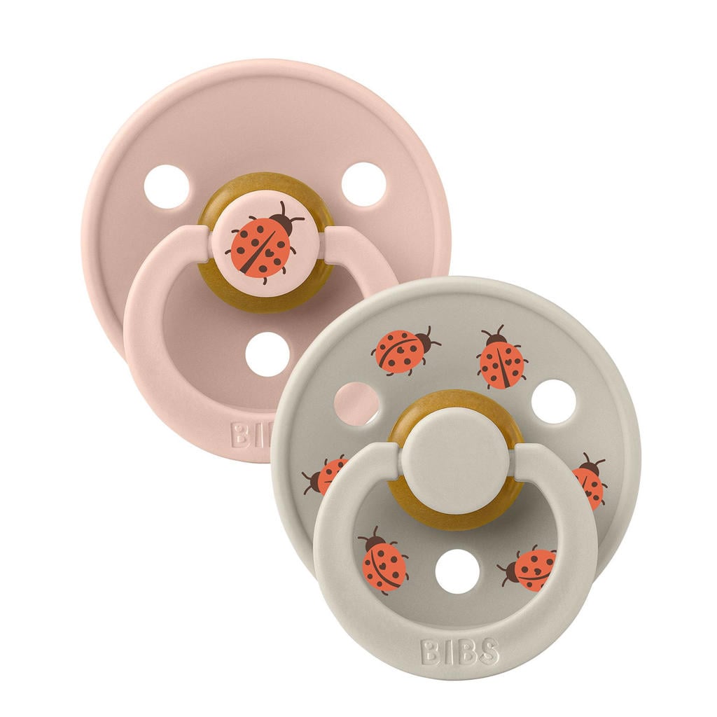 BIBS Studio Colour Studio Colour Ladybug - Maat 2 - Blush Mix (2 stuks)