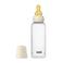 BIBS Babyfles 270 ml - Ivory - met latex speen en opvouwbare trechtertje