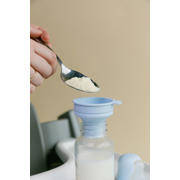 thumbnail: BIBS Glazen Babyfles - 240 ml - Blush - met latex speen en opvouwbare trechtertje