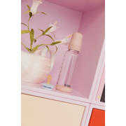 thumbnail: BIBS Glazen Babyfles - 240 ml - Blush - met latex speen en opvouwbare trechtertje