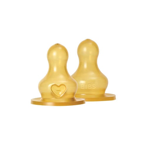 BIBS Flessenspeen - Latex - Medium Flow (2 stuks) afbeelding