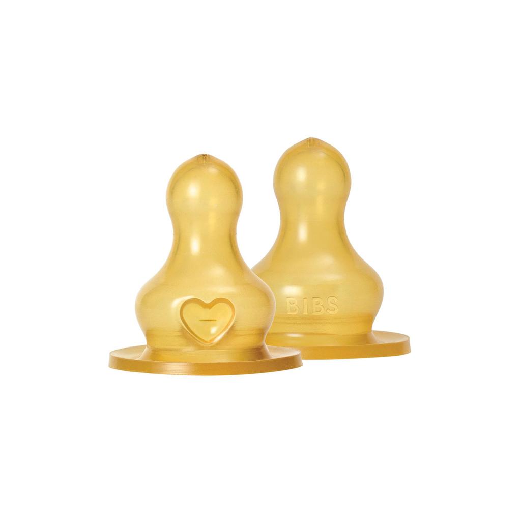 BIBS Flessenspeen - Latex - Slow Flow (2 stuks)