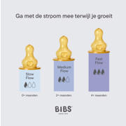 thumbnail: BIBS Glazen Babyfles - 120 ml - Sage - met latex speen en opvouwbare trechtertje