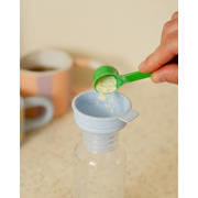 thumbnail: BIBS Glazen Babyfles - 120 ml - Blush - met latex speen en opvouwbare trechtertje
