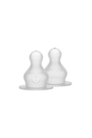 Flessenspeen - Silicone - Medium Flow (2 stuks)