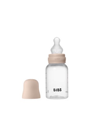 Babyfles 150 ml - Blush - met silicone speen en opvouwbare trechtertje