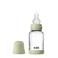 BIBS Glazen Babyfles - 120 ml - Sage - met silicone speen en opvouwbare trechtertje