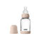 BIBS Glazen Babyfles - 120 ml - Blush - met silicone speen en opvouwbare trechtertje