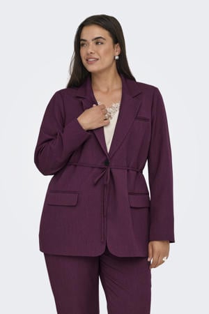 getailleerde blazer donkerrood