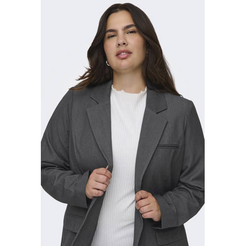 ONLY CARMAKOMA getailleerde blazer grijs afbeelding