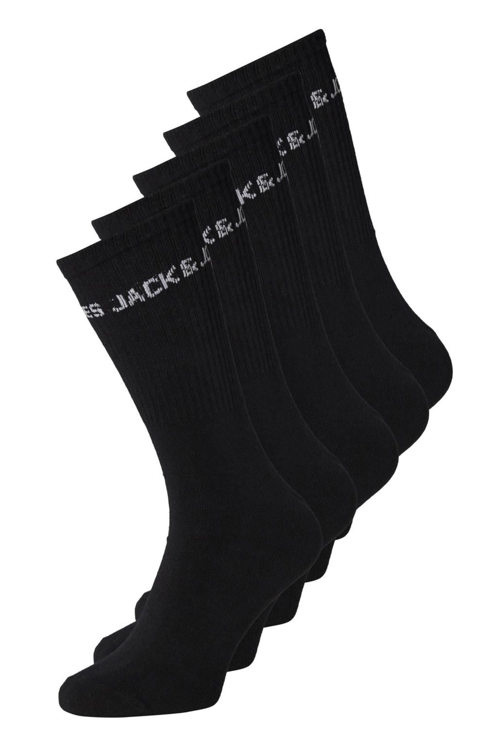 JACK & JONES sokken JACBASIC - zwart (set van 5)