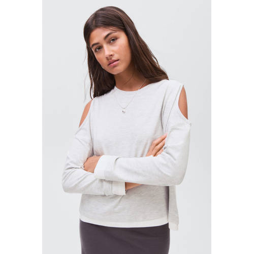 MANGO TEEN longsleeve grijs melange afbeelding