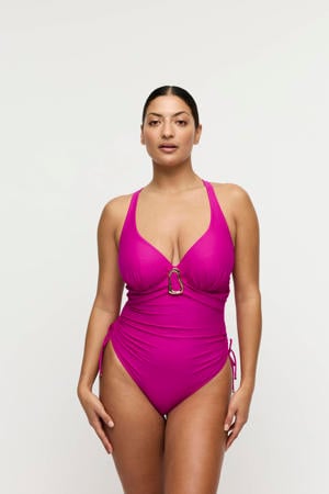 Uvita halterbadpak - fuchsia