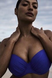 thumbnail: PrimaDonna Twist voorgevormde beugel bikinitop Mantas blauw