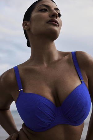 voorgevormde beugel bikinitop Mantas blauw