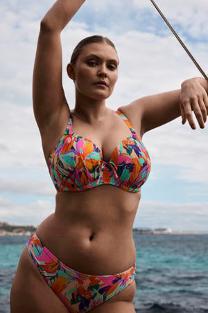 bikinibroekje Varadeo rood/oranje/turquoise