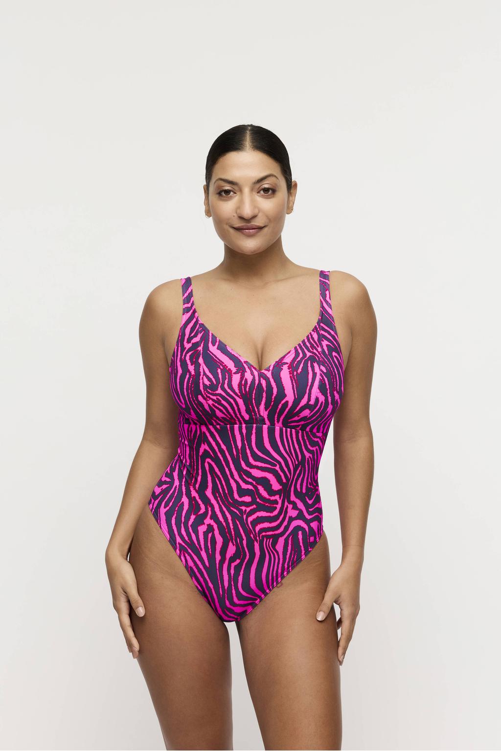 PrimaDonna badpak Malabo roze/donkerblauw