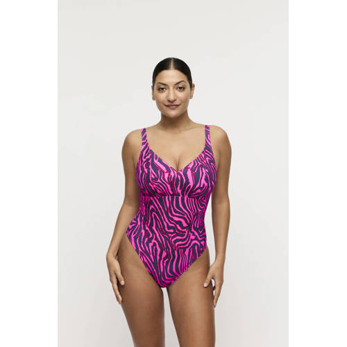 PrimaDonna badpak Malabo roze/donkerblauw afbeelding
