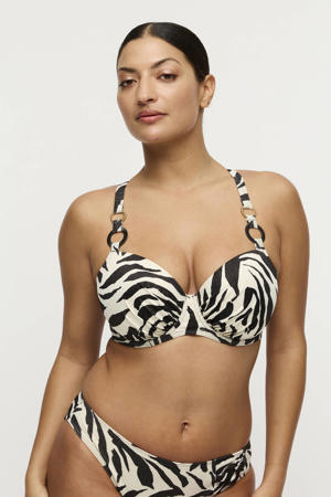 voorgevormde beugel bikinitop Dalice wit/zwart