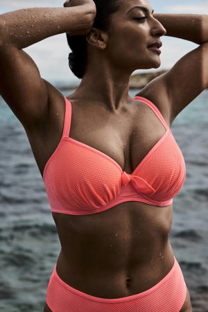 high waist bikinibroekje Rivas zalmroze
