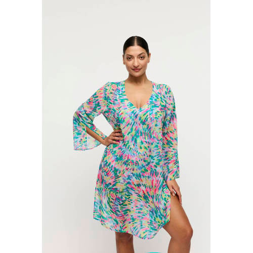 PrimaDonna strandtuniek Douala lichtblauw/roze afbeelding