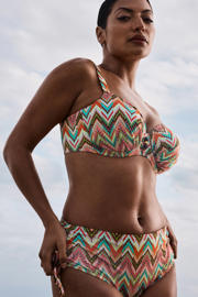 thumbnail: PrimaDonna high waist bikinibroekje oranje/meerkleurig