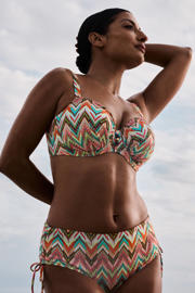thumbnail: PrimaDonna high waist bikinibroekje oranje/meerkleurig