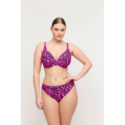 PrimaDonna niet-voorgevormde bikinitop Malabo roze/donkerblauw afbeelding