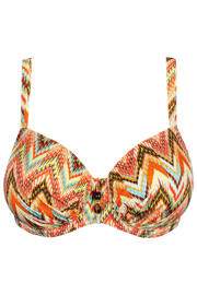 thumbnail: PrimaDonna beugel bikinitopje met all over print oranje/meerkleurig