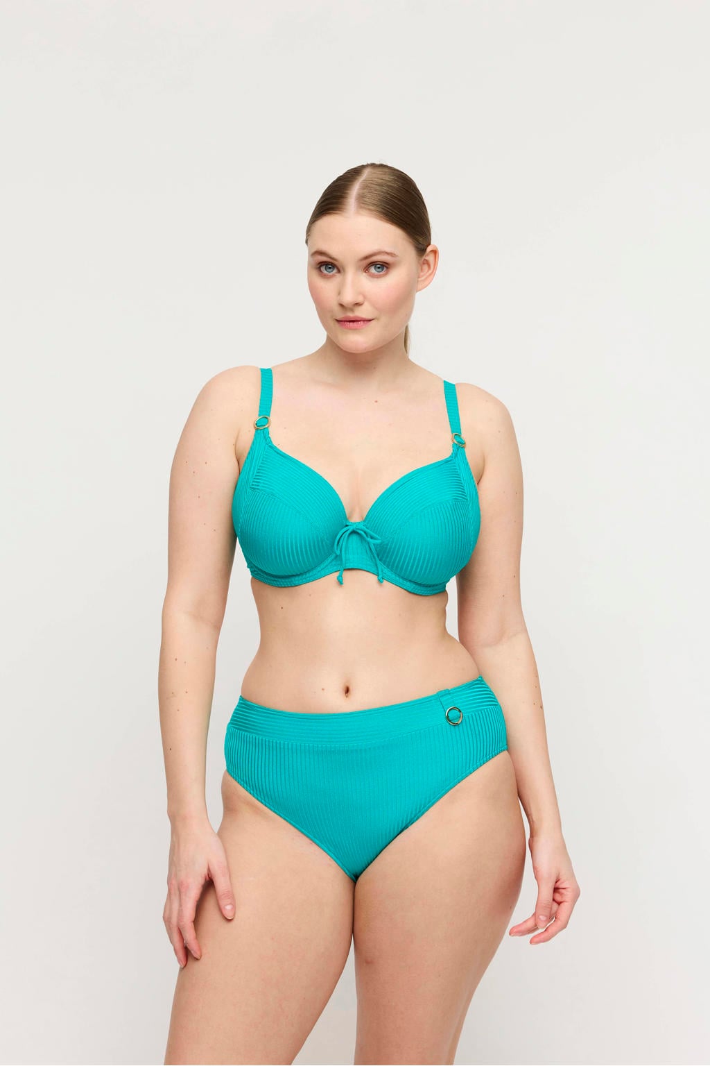 PrimaDonna Twist high waist bikinibroekje Delray turquoise
