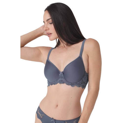 Sassa Mode voorgevormde beugelbh Classic Lace grijsblauw afbeelding