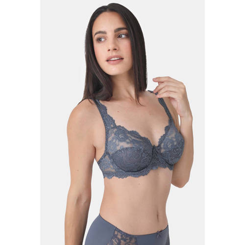 Sassa Mode niet-voorgevormde beugelbh Classic Lace blauw afbeelding